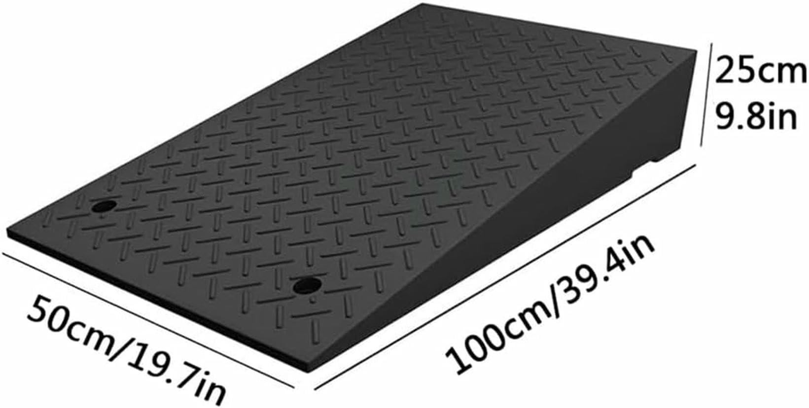 10 Pollici Rise Curb Ramp, Gomma Soglia Rampe, Rampa di Carico Strada Pesante per Auto Carrelli Elevatori Camion Motociclette Sedie A Rotelle