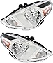 For Nissan Versa Sedan Headlights Lamps Set 2015 2016 2017 2018 2019 Halogen Driver and Passenger Side