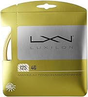 Luxilon 4G 125 Gold Tennis String Set - Pro-Level Durability, Tension Maintenance, Power & Spin