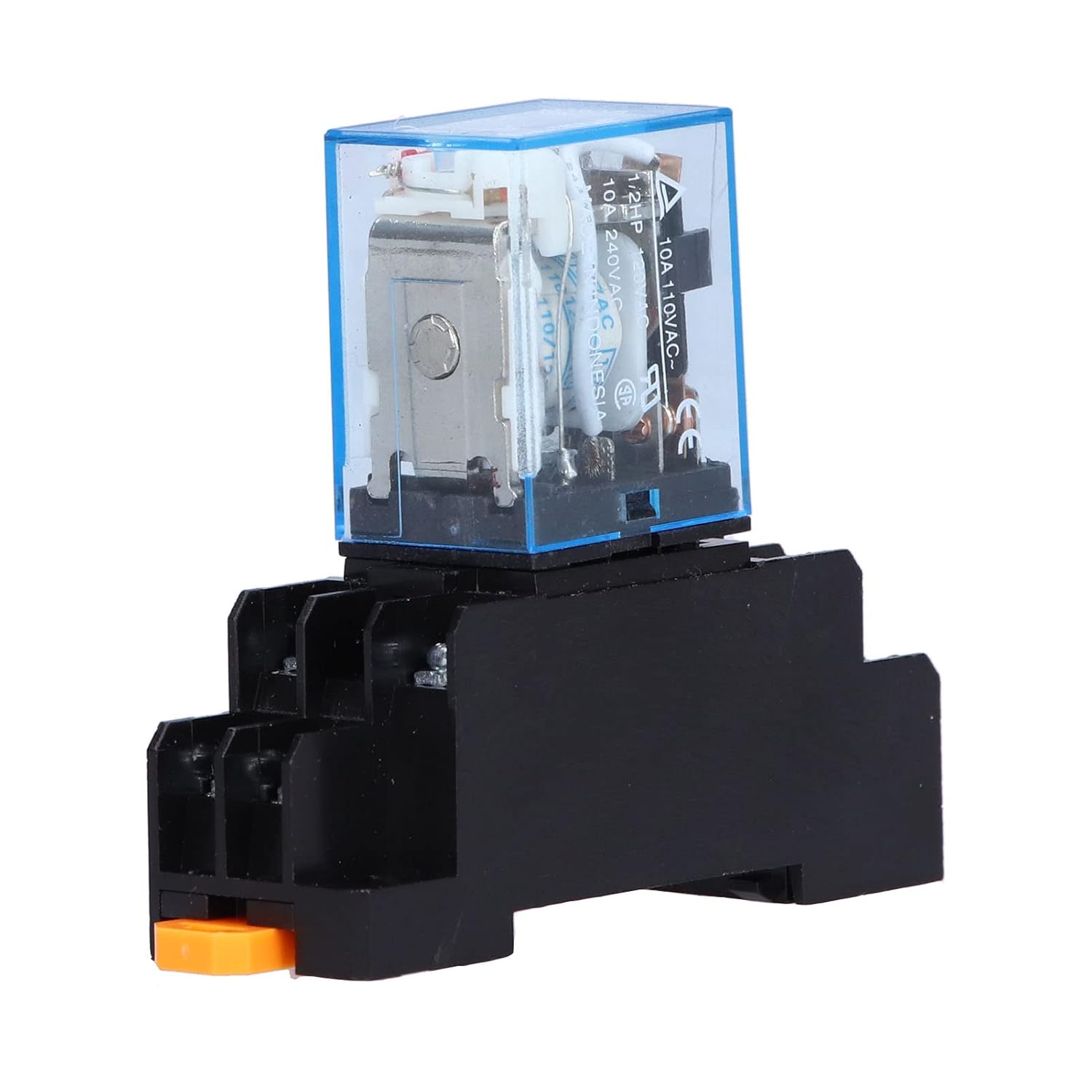 8 Pins Power Relays, Durable Terminal Socket Coil Power Relays for