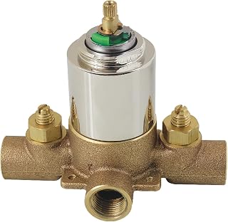 Kingston KB656V Rough-In Tub & Shower Valve w/Stops,Polished Nickel