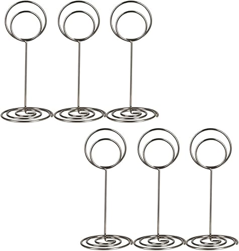 Miniatura 31 de Soporte para números de mesa, soporte para tarjetas de lugar, con nombre delicado, reutilizable, para fotos, notas, para boda, fiesta de cumpleaños