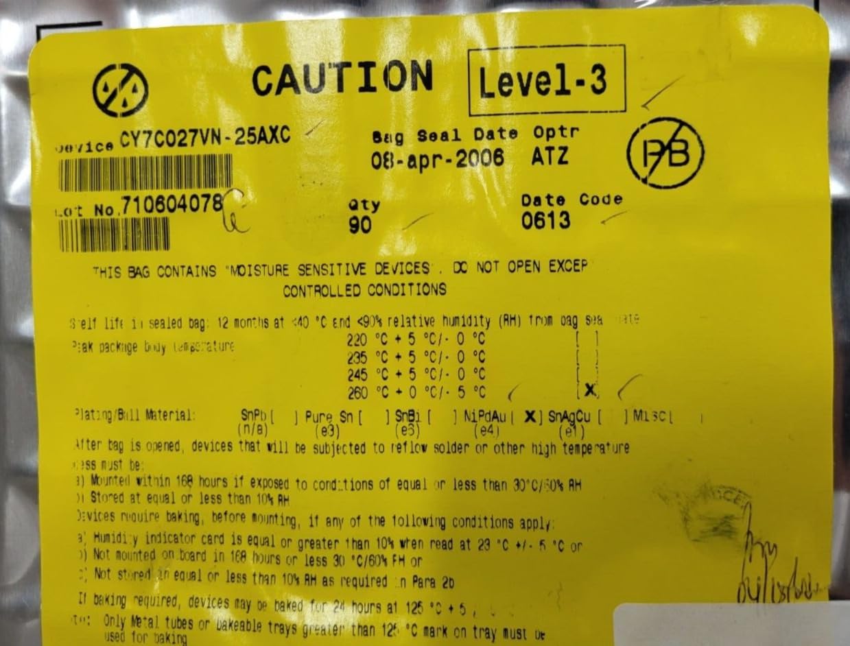 (1 PC) CY7C027VN-25AXC Cypress