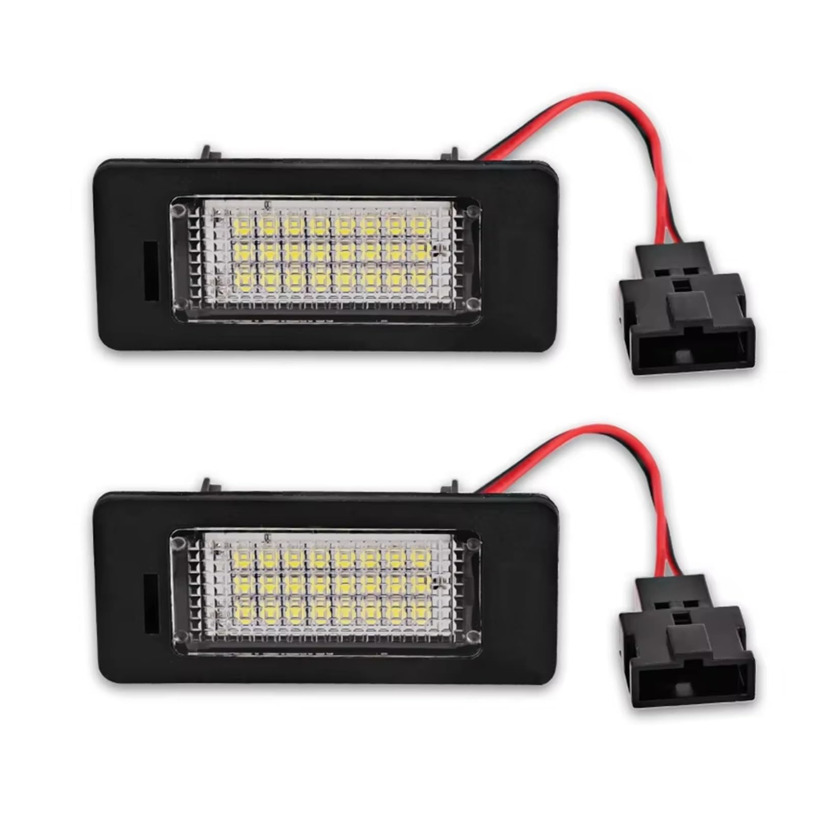 Lámpara de matrícula para A4, B8, A5, Q5, S5, S4 (2 Unidades) Luces LED de matrícula Blancas sin Errores Lámpara de matrícula LED para Coche