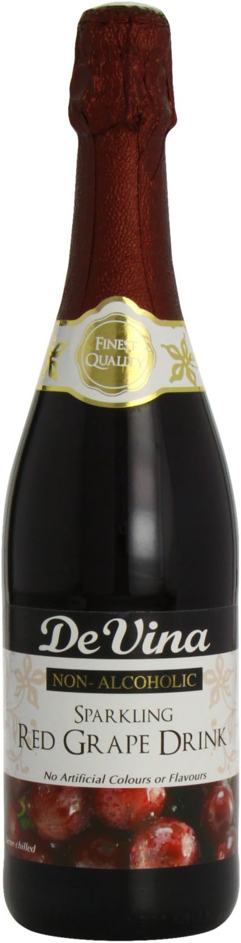 Devina Red Grape Sparkling Drink 750 ml (Pack of 12)