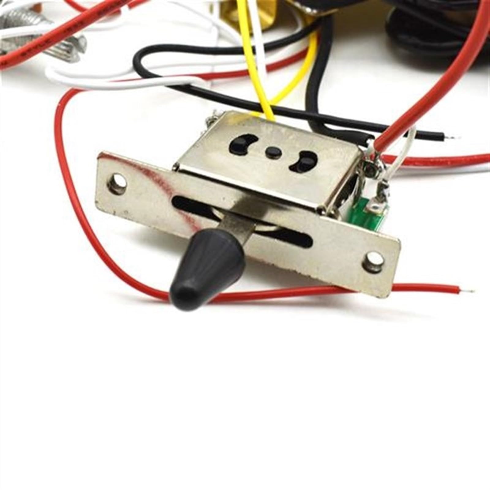 Conjunto De Línea De Captación De Guitarra Eléctrica ST HSH Con Kit De Cableado De Potenciómetro De 500 K(White)