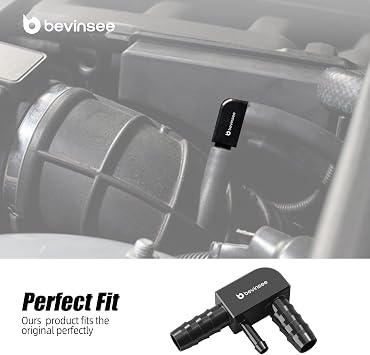 Bevinsee Vacuum Hose F-Connector Compatible with M54 Engine E39 E46 Z3