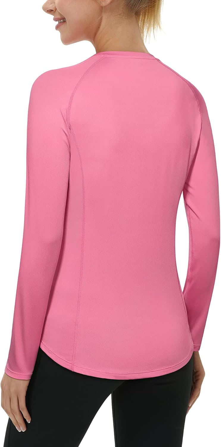 Roadbox Women's Long Sleeve UV Sun Shirts UPF 50+ Workout Swim Rash Guard Tops - Image 2