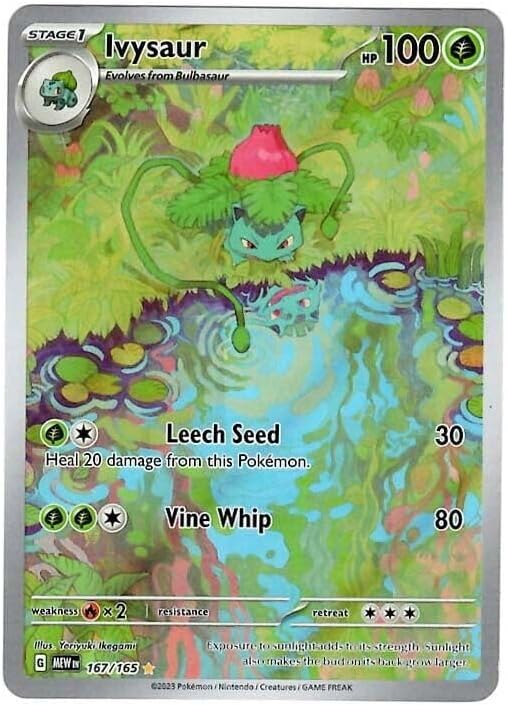 Pokemon - Ivysaur 167/165 - Pokemon 151 - Illustraion Rare - Single Card
