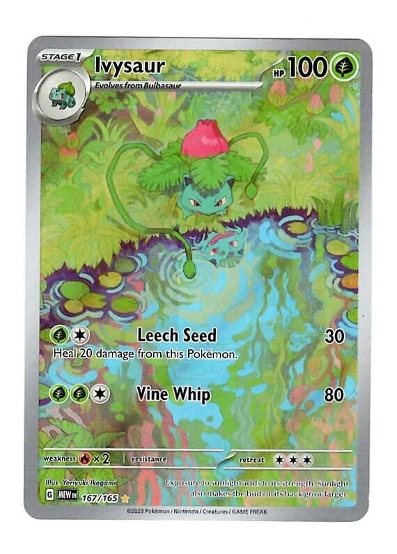 Pokemon - Ivysaur 167/165 - Pokemon 151 - Illustraion Rare - Single Card