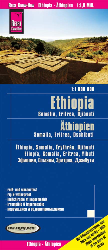 Ethiopia & Somalia & Djibouti & Eritrea rkh r/v (r) wp GPS: world mapping project (Ethiopia / Somalia / Djibouti / Eritrea (1:1.800.000))