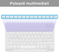 JADEMALL Bluetooth Billentyűzet iPad Samsung Lenovo Huawei Xiaomi Tablet Telefonhoz, Újratölthető Vezeték Nélküli Klaviatúra iOS Android Win 5