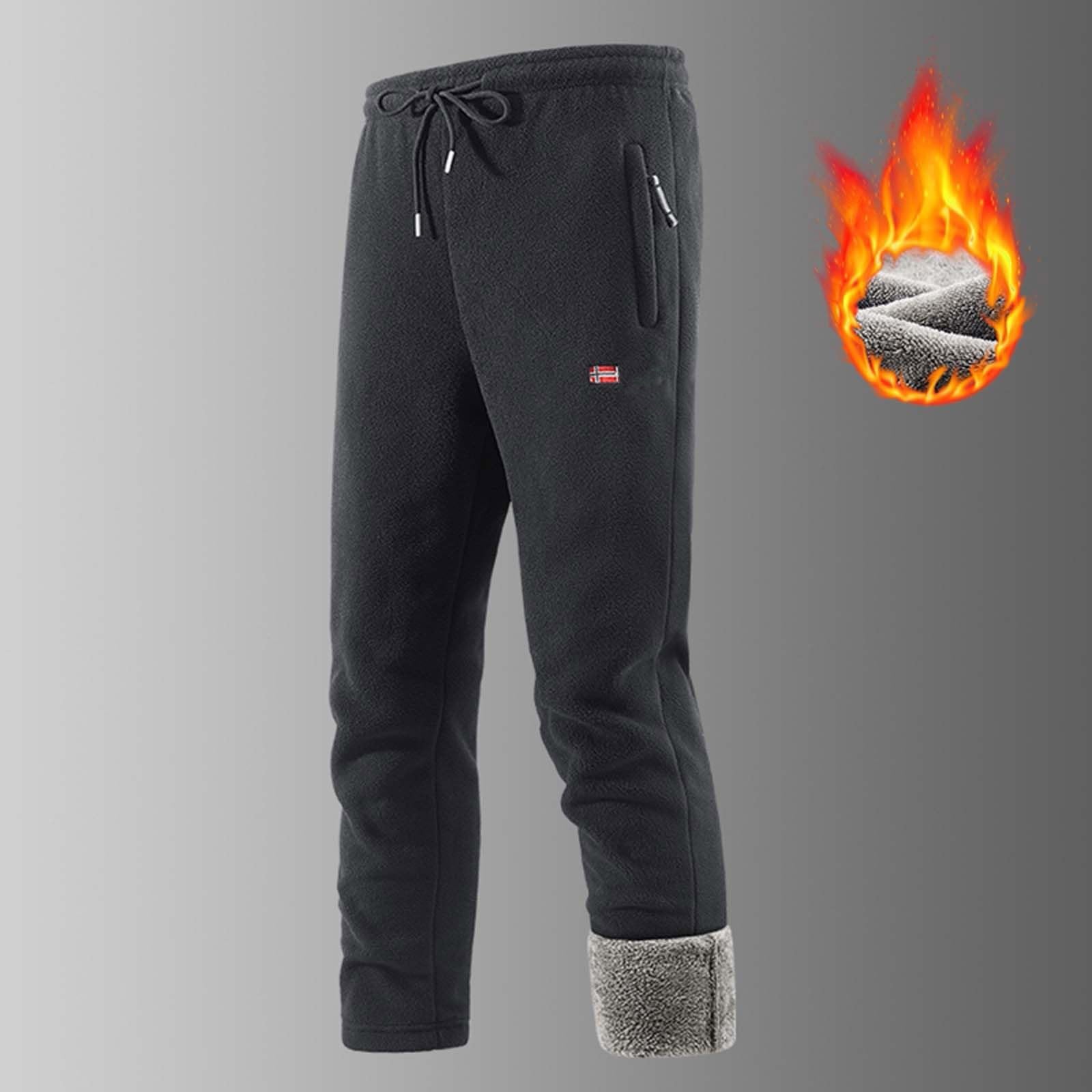 Pantaloni Trekking Uomo Estivi, Pantalone Uomo Leggero | Pantaloni imbottiti casual autunnali e invernali da pantaloni della tuta caldi larghi imbottiti spessi e caldi