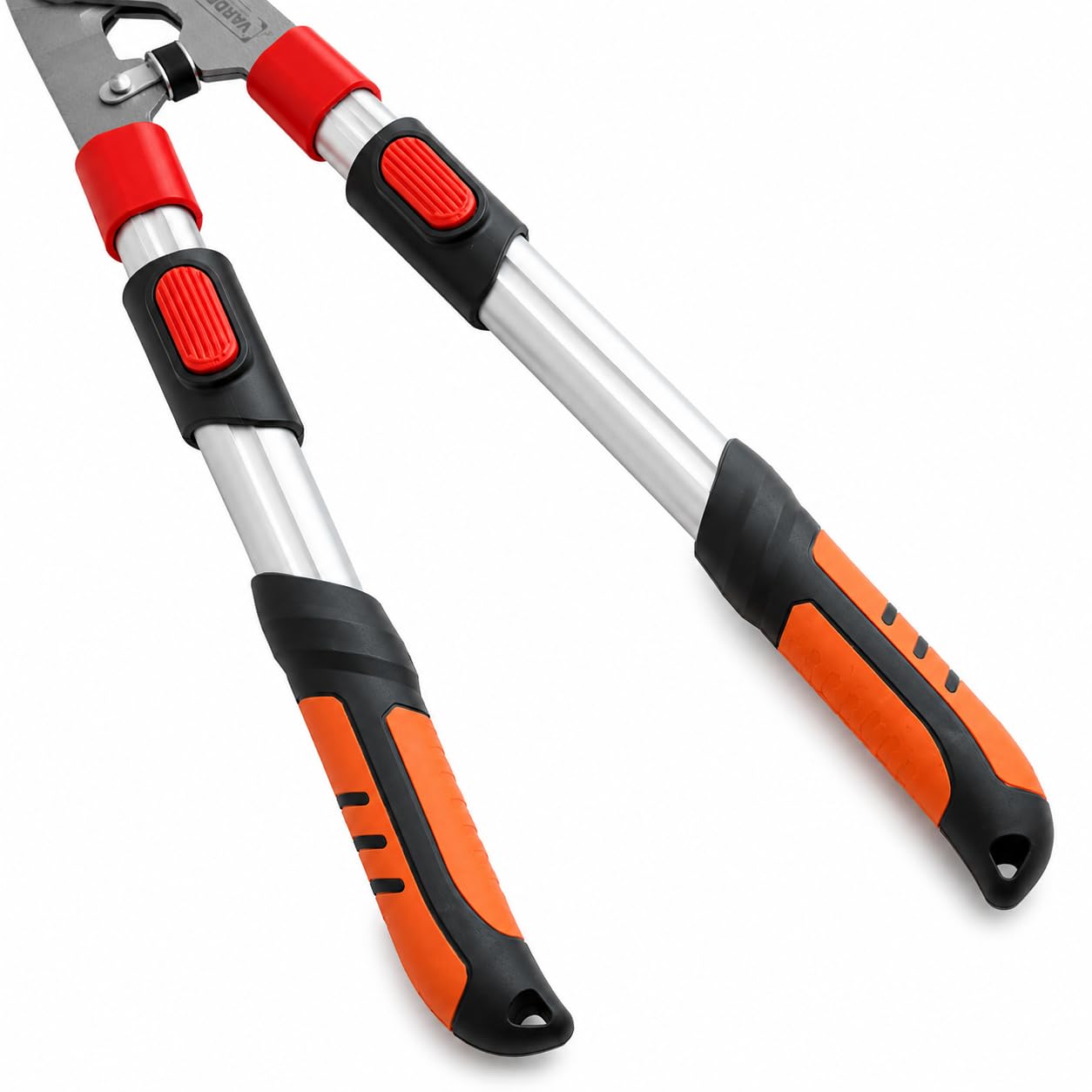 Troncarami Telescopico VARDEN, Cesoia Professionale a Leva con Lama in Acciaio Temperato, Manici Estensibili 68-98 cm, Taglio Rami fino a Ø40 mm, Impugnatura Ergonomica in Alluminio