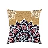 Material: lino Dosige Funda de Almohada Rosa corazón patrón Abrazo,Funda de cojín para sofá,Funda de Almohada cabecera,Funda de Flores exótica Lienzo abalorio,Funda de Almohada Cuadrado