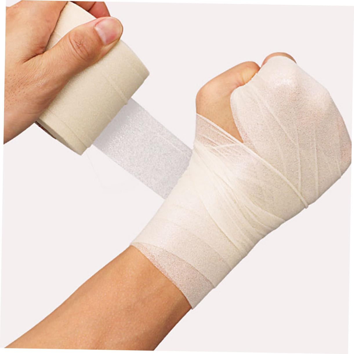 FRCOLOR 2 Rolls Sports Sponge Sports Tape Prewrap Athletic Tape Sports Sponge Tape Shock-Proof Sponge Sports Ankle Athletic Tapes Sponge Sports Wrist Tape