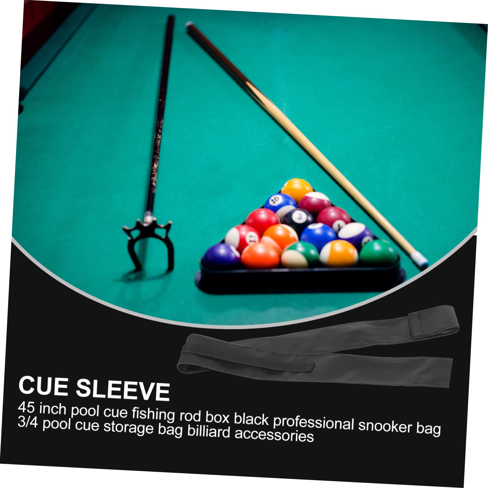 FOYTOKI Adjustable Billiard Pouch Billiard Cover Pool Stick Holder Durable and Scratch-free