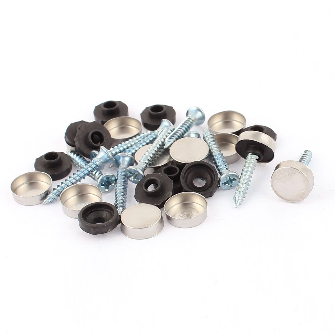 Aexit 12mmx4mm Round quality Parts Cap 3.5mm Diameter Thread Screw Mirror Nail 12pcs Model:70as482qo289