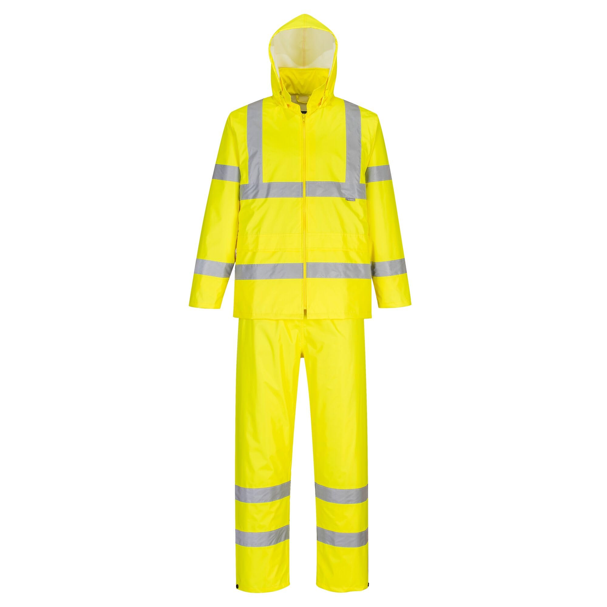 Portwest Hi Vis Packaway Rain Suit M Yellow POW35292