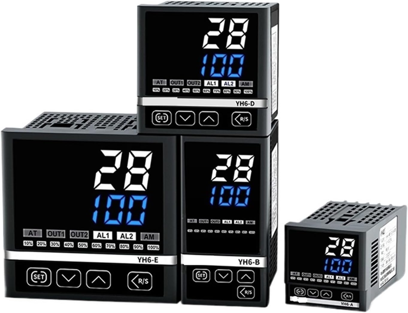 1Pcs Digital PID Intelligent Temperature Controller YH6-AK1220/BK1220/DK1220/EK1220 SSR Relay Dual Output 4-20mA Thermoregulator(YH6-BK320)