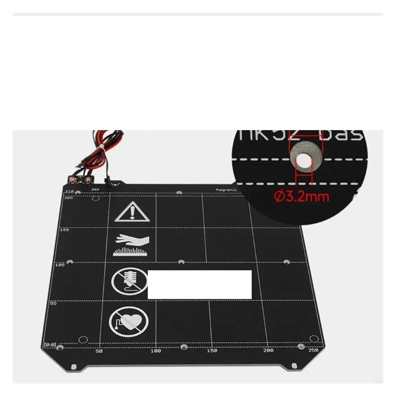 Reemplazo De Impresora 3D Con Cama Calefactable, Compatible Con Prusa,