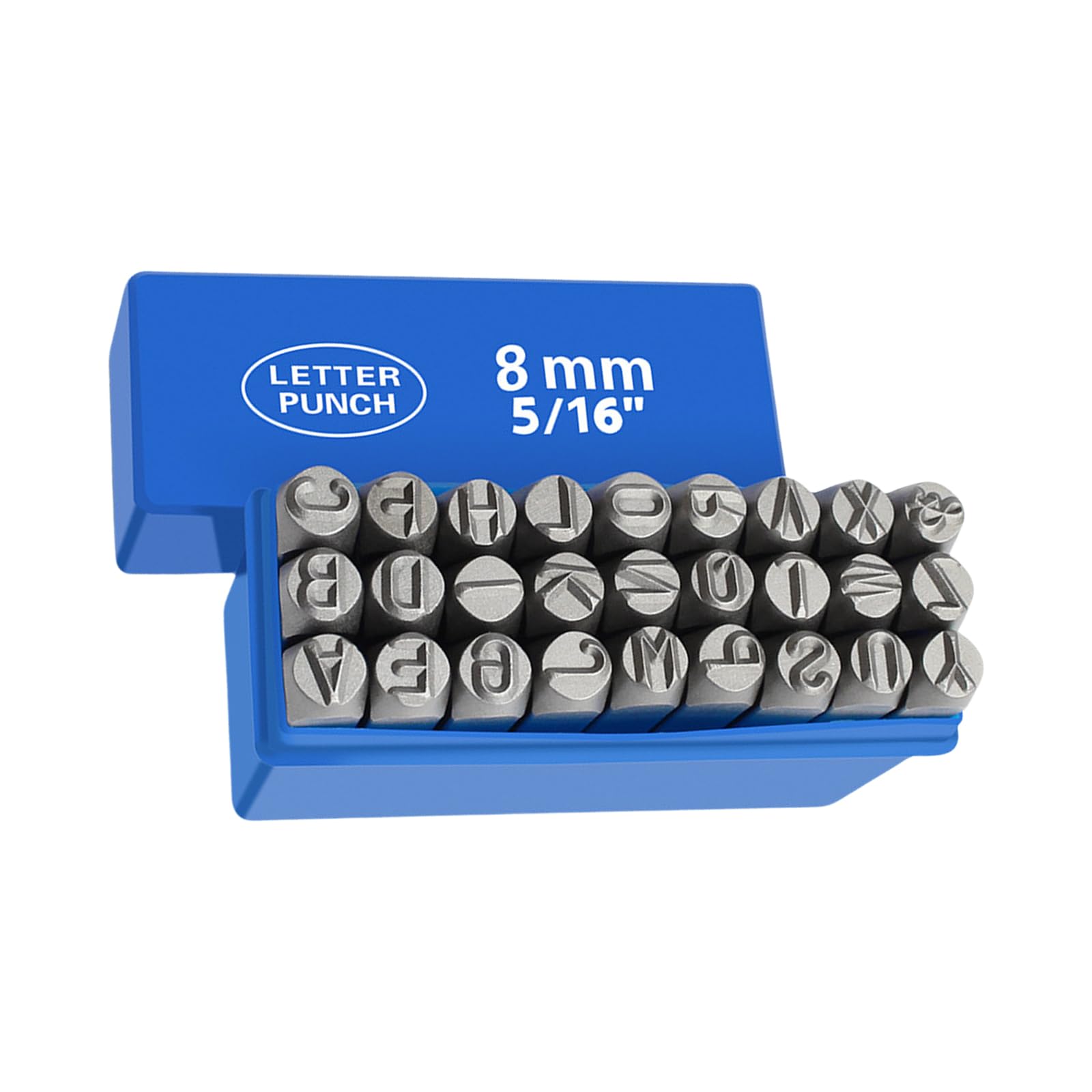 Zestaw metalowych stempli 3-8 mm stalowych metalowych narzędzi do stemplowania liter zestaw stempli do tworzenia biżuterii, projekty stemplowania ręcznego