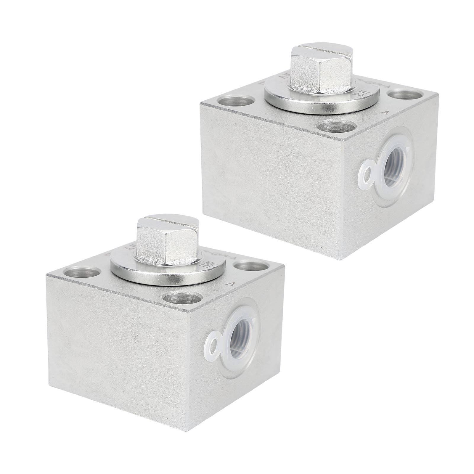 Ausla Válvula Desviadora de 3 Vías, Kit de Válvula de Control Hidráulico de Acero de Aleación con Conexiones Rápidas y Mangueras Flexibles, Juego de 2 Válvulas para Conmutación de Accesorios de