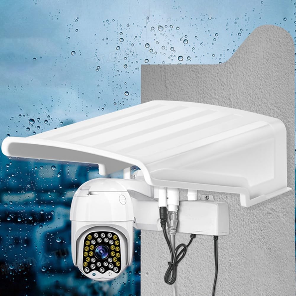 Pare-Soleil Capuchon de Protection Couvercle Supérieur de la Caméra de Sécurité Bouclier Protecteur de Pluie pour Boîtier