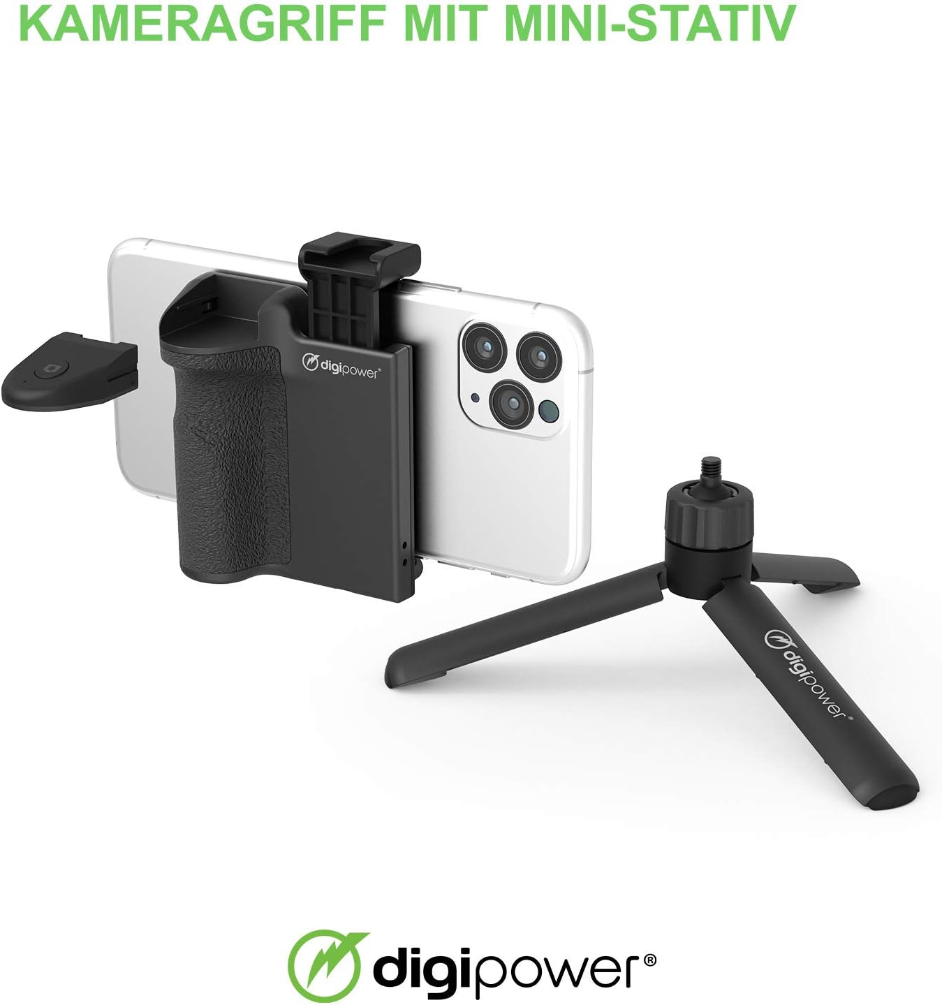 DigiPower Follow ME #GoViral Vlogging Kit for Cameras & Phones | with Microphone, 36 LED Light, Smartphone Grip, Wireless Shutter Remote, Tripod | Vlogging Equipment for YouTube, Instagram & Tiktok