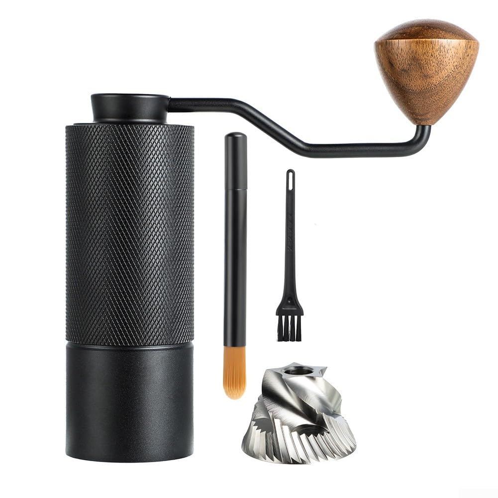 Molinillo de café manual con rebabas cónicas de acero inoxidable, molinillo de mano portátil para espresso para prensa francesa, camping y viajes