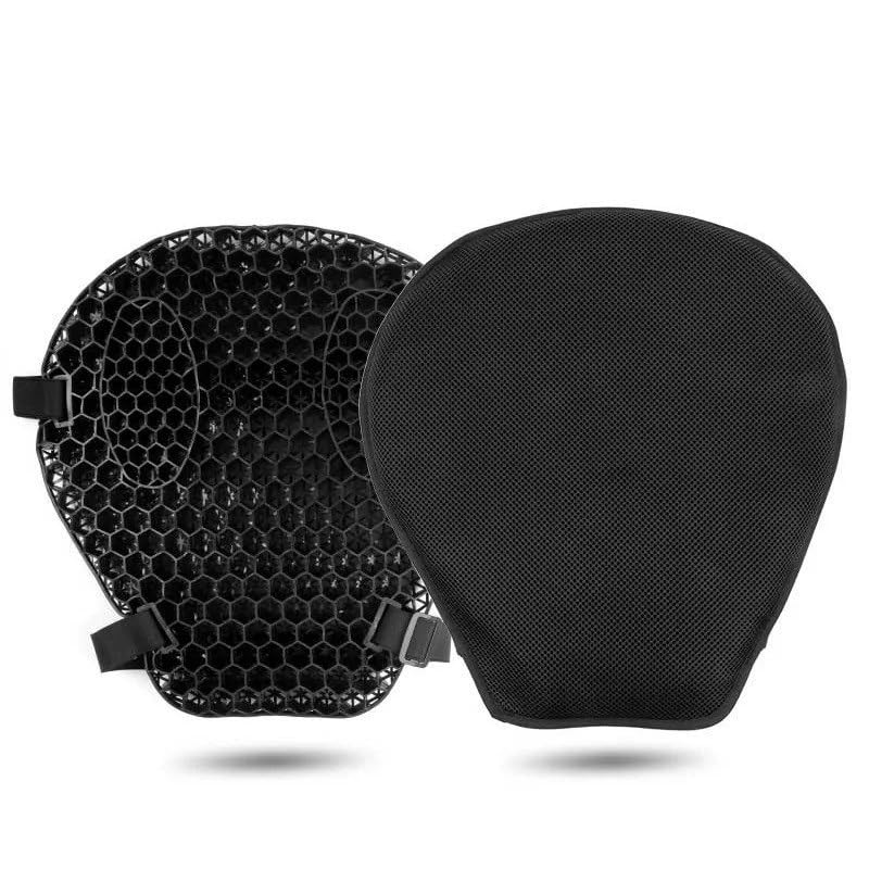 Coussin de siège moto universel en tissu aéré pour l'avant et l'arrière du conducteur