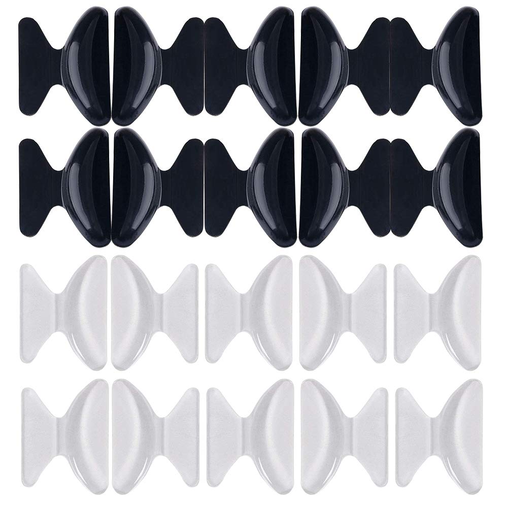 15 Paia Paraocchi Silicone Per Occhiali - Antiscivolo, Autoadesivi, Nero, Per Montature In Plastica - Foto 3