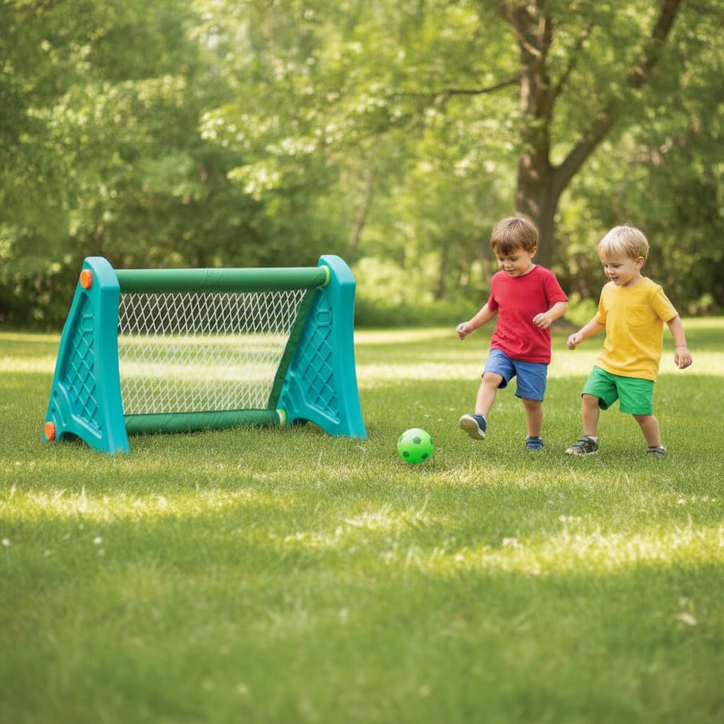 Mini Portería Fútbol Portátil para Niños, Juego Infantil Plástico para Interior y Exterior, para el Juego