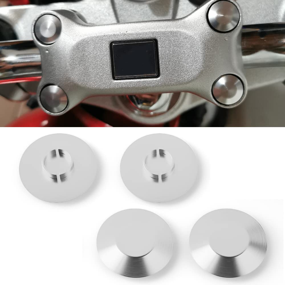 Amazon.co.jp: ハンドルクランプ アルミカラー六角ボルトカバー 適合