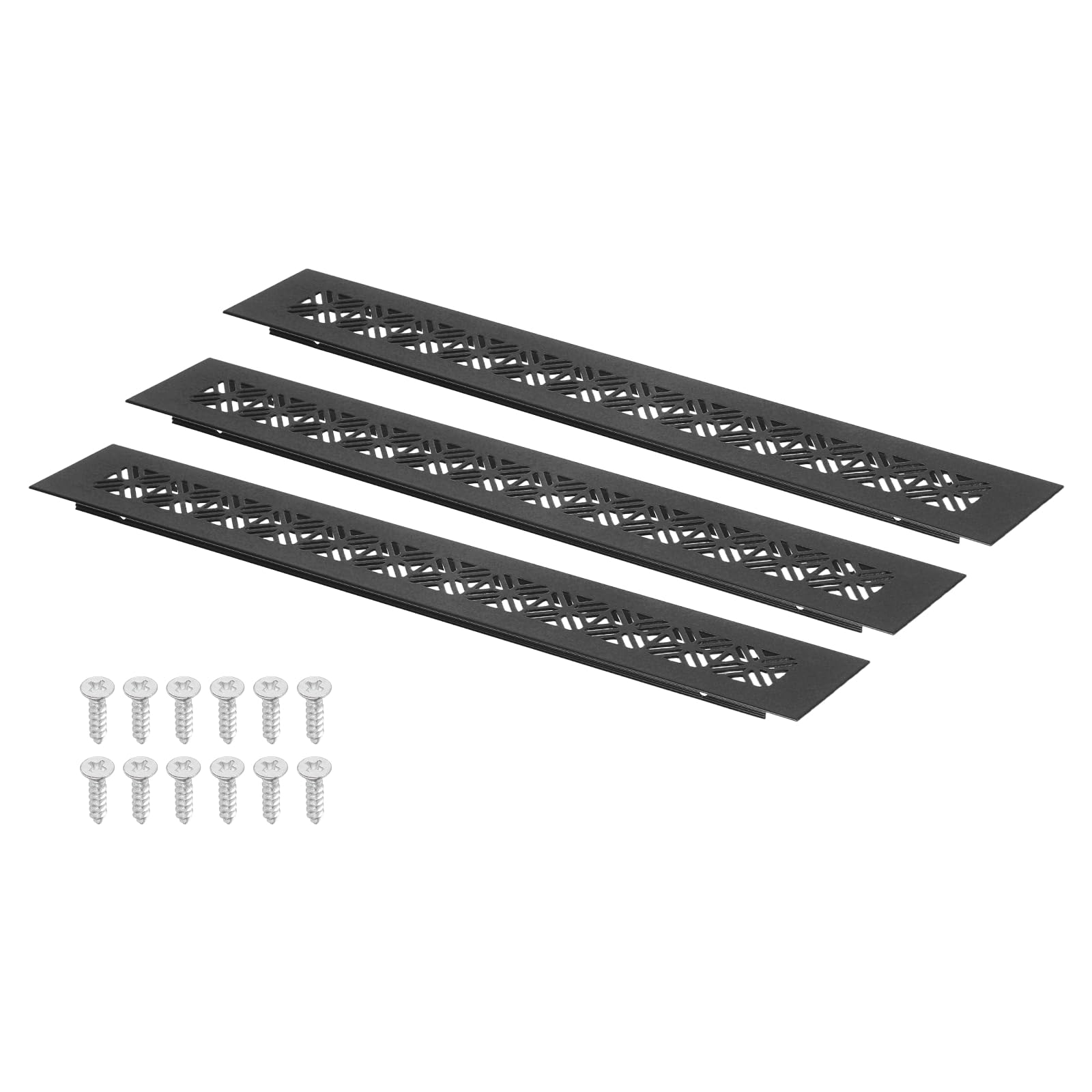 Couvercle d'aération en aluminium anti-humidité pour armoire lot de 3