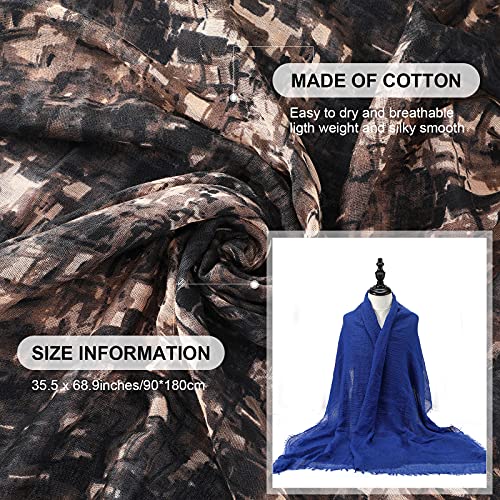 Geyoga 9 Pieces Head Wraps for Black Women Stretchy Turban Scarf Soft Long Scarves Juneteenth Turban Wrap for African Women3