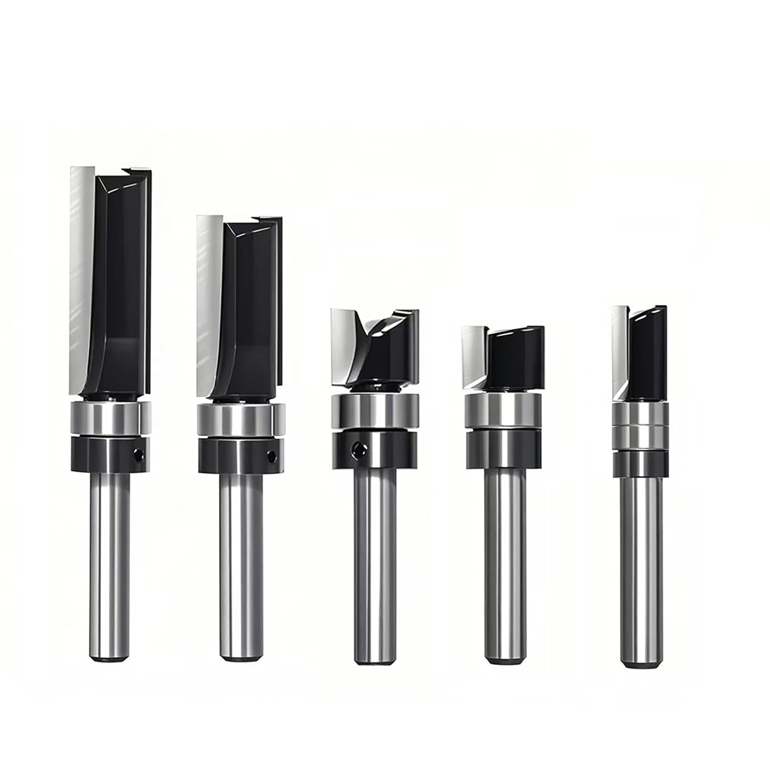 Pattern Flush Trim Router Bit 1/4 Shank 5 PCS Flush...
