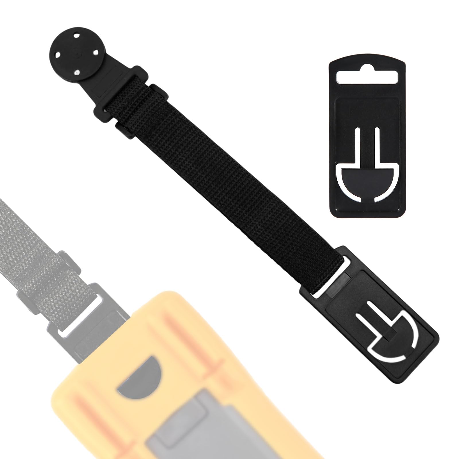 Kit Cinghia Magnetica, Set Gancio Magnetico con Laccio Appeso Accessori per Kit di Sospensione per Multimetro Digitale Fluke (Nero)