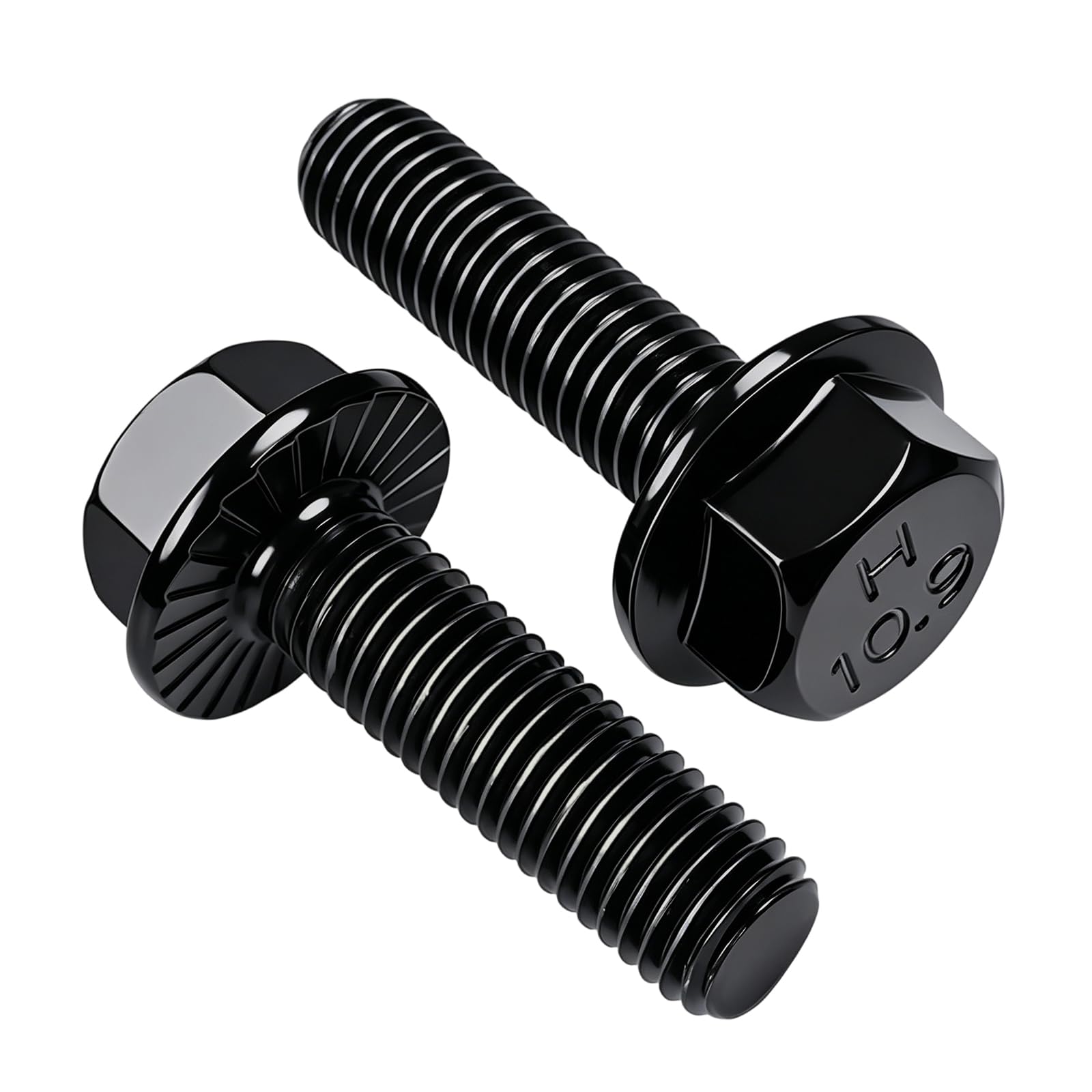 20pcs Boulons À Tête Hexagonale, Vis En Alliage Noir 10.9, Vis À Tête Hexagonale M10*30
