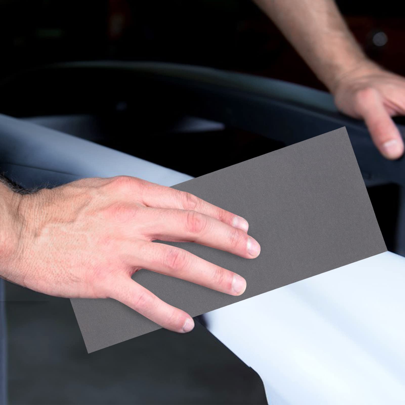 SEWACC 36 Feuilles papier de verre ponceuse grincer ultra performance du grain bandes ponçage des lettres polissage aléatoire Sable voiture Assortiment de papiers abrasifs humides et secs