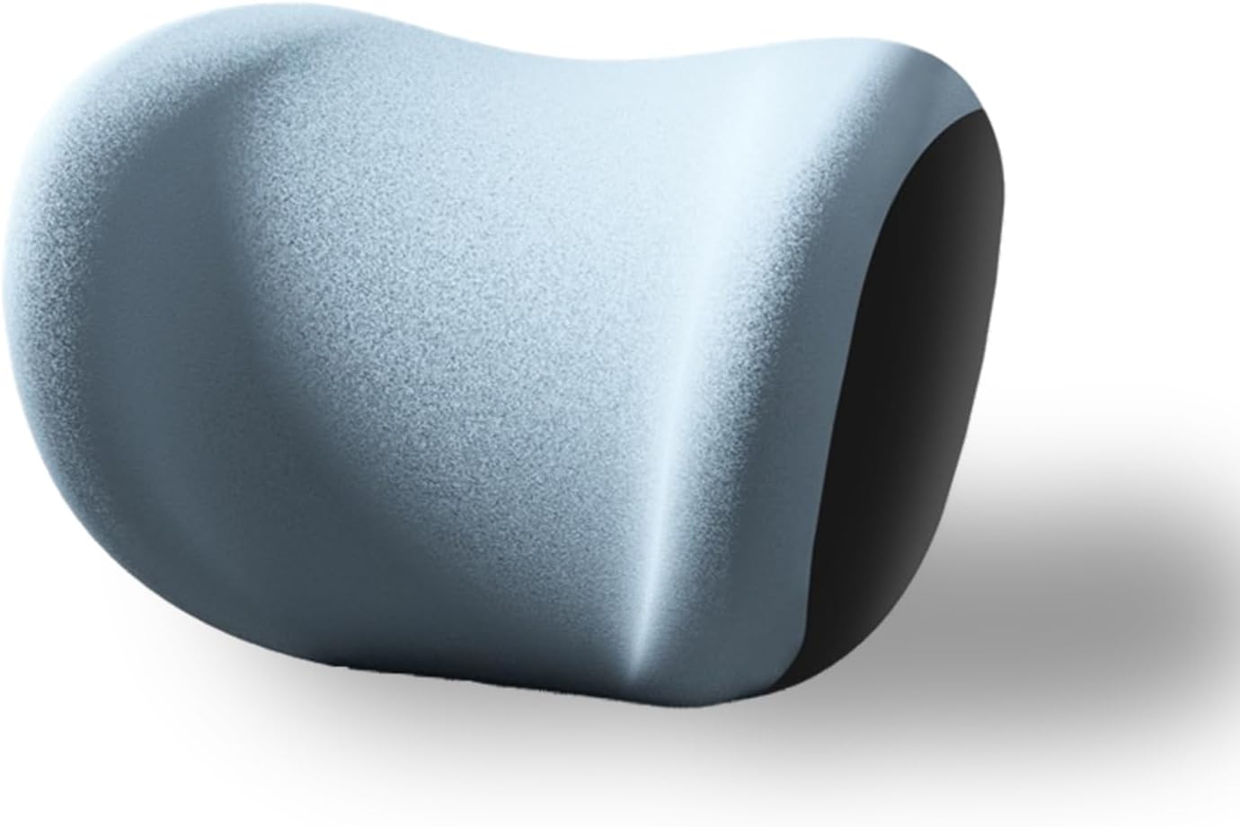 LEBKFT Memory Foam Car Neck Pillow with Adjustable Straps, Blue Breathable Headrest Car Seat Pillow for Driving Comfort​ Cervical Support and Head Relief Ideal for Travel Office Chair and Long Trips