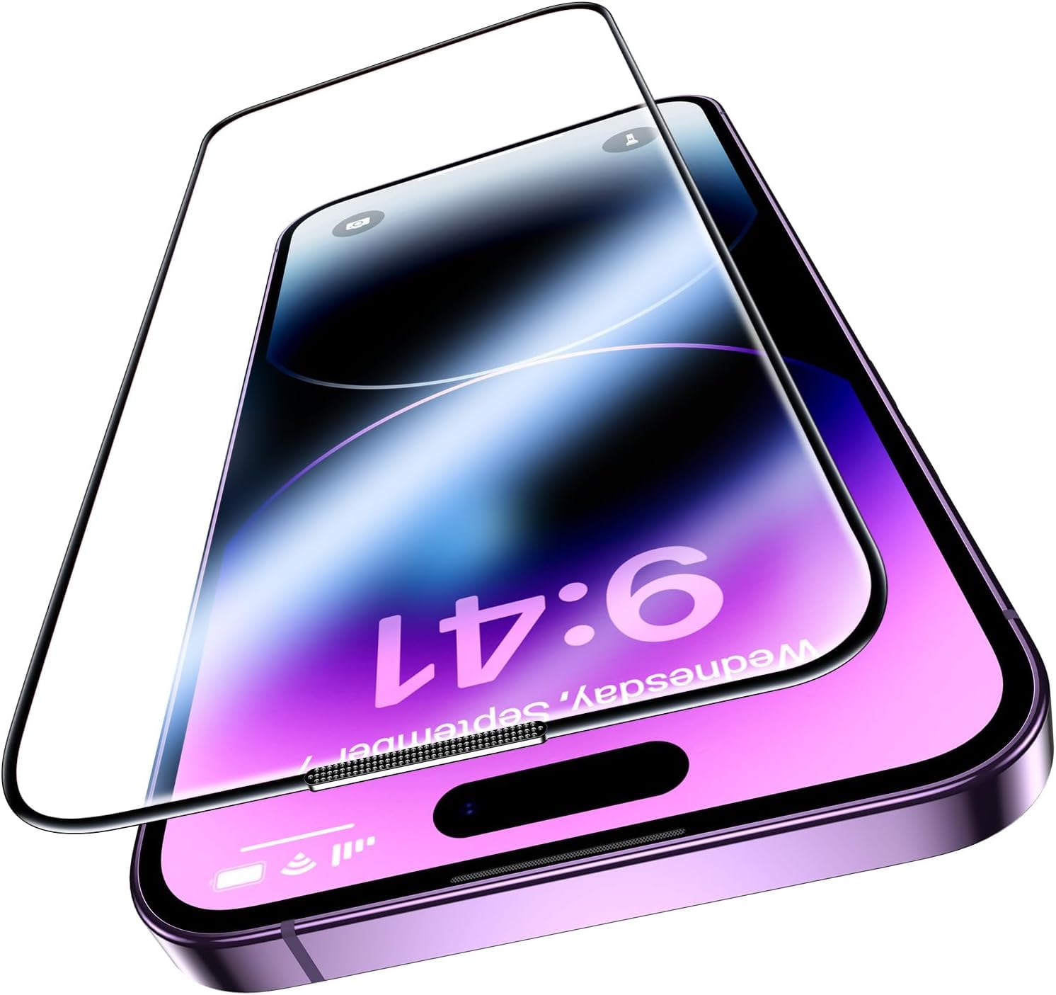 Anti-rayures iPhone 17 Pro Max UniqueMe : verre trempé 9H couverture complète
