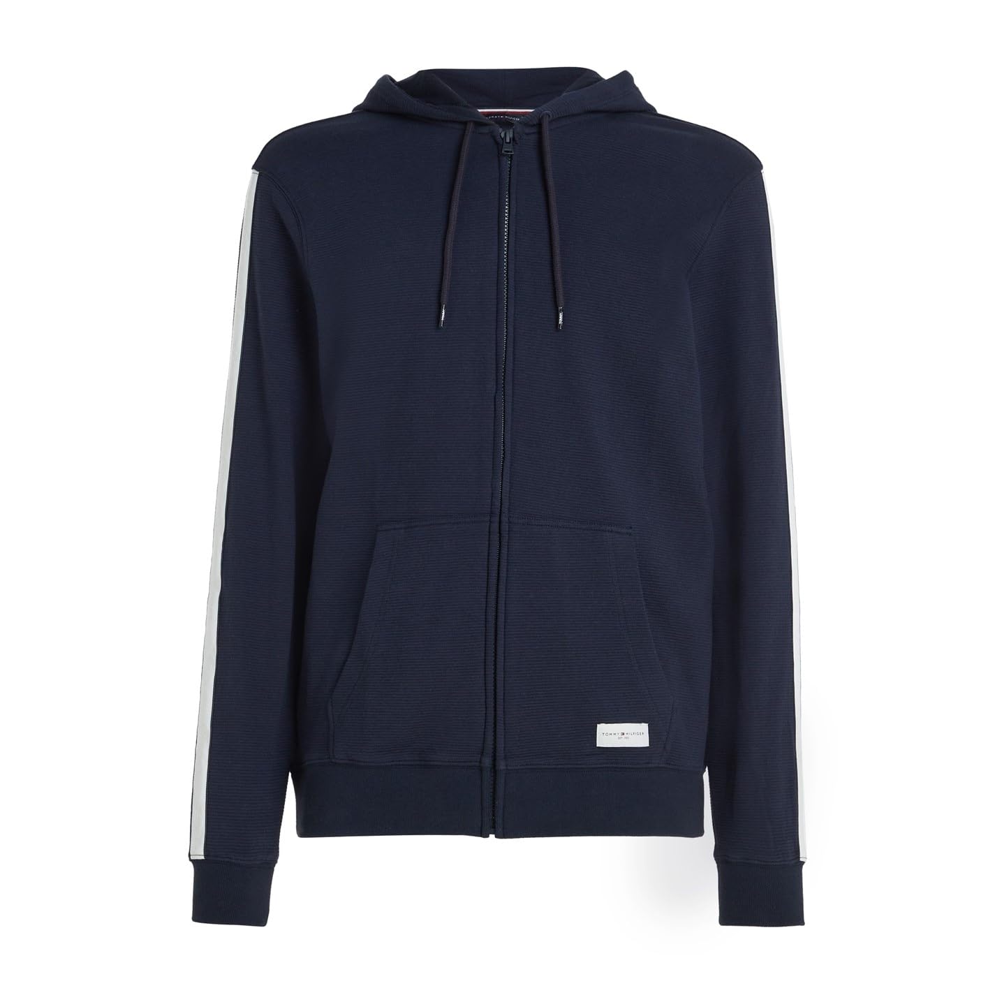 Tommy Hilfiger Men’s Zipped Hoodie, Blue (Desert Sky), XXL