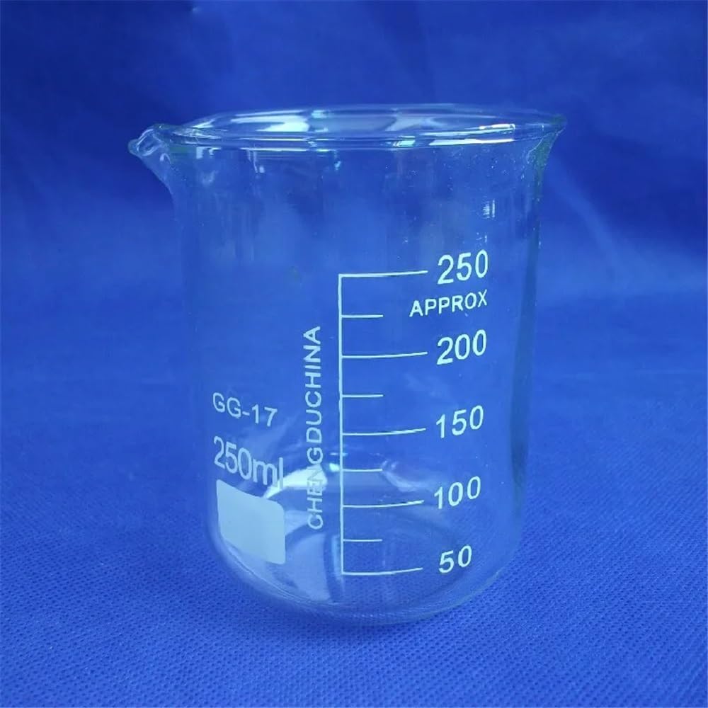 Laborglaswaren 8 teile/los Labor Becher 250ml Glas Becher 250ml Form Mit Graduierung Und Auslauf 3,3 Glas