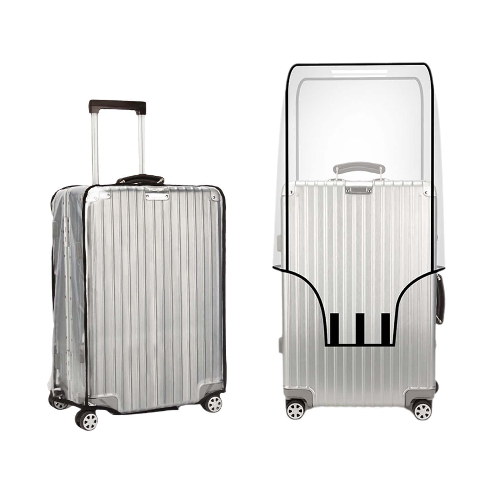 Set 2 Coprivaligia Trasparenti Impermeabili - Taglie 28 E 31 Pollici, In PVC, Per Proteggere Valigie Da Graffi E Pioggia - Foto 8