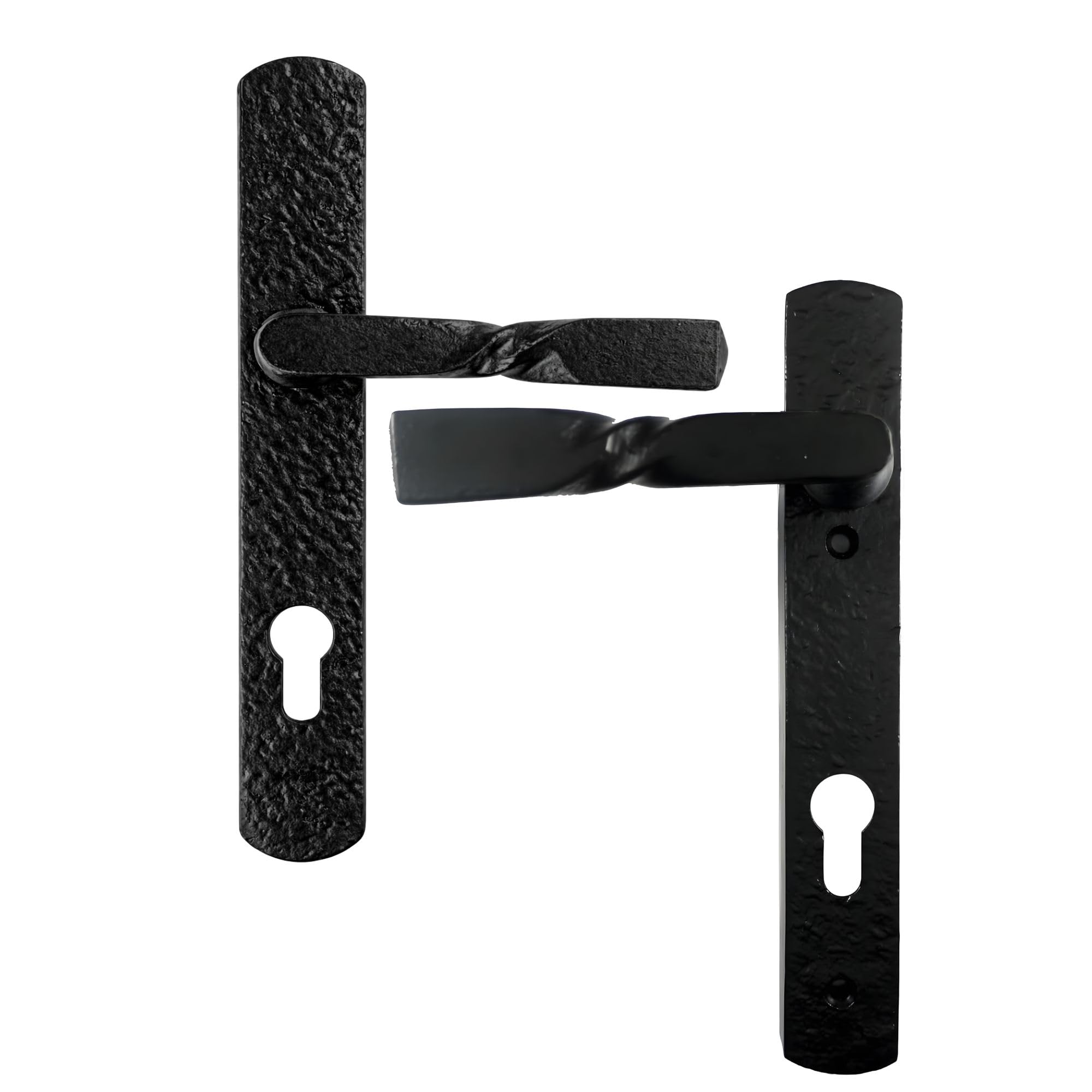 UAP 219mm Black Antique Cast Iron Exterior Door Handle