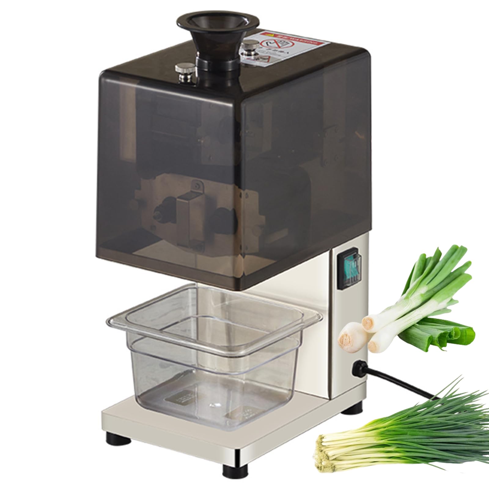 YXZYFPP Commercial Electric Scallion Shredder, Stainless Steel Automatic Green Onion Cutters, 200W for Restaurant & Home Use, 2.3mm Cutting Blade (size_name 3.5mm)