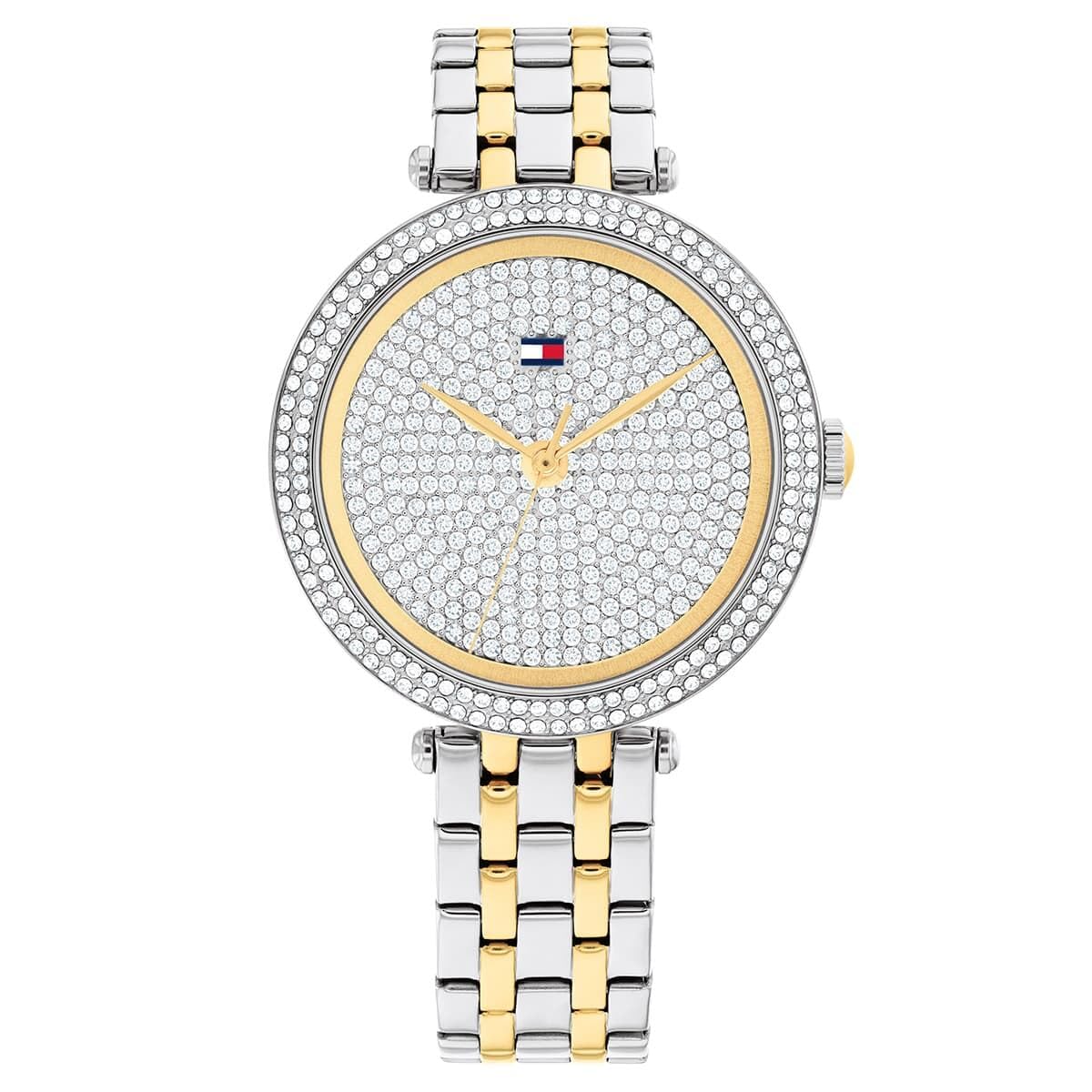 Tommy Hilfiger Orologio Da Donna Con Bracciale In Acciaio Inox Bicolore Con Quadrante Argento - 1782760, Argento, Bracciale-image