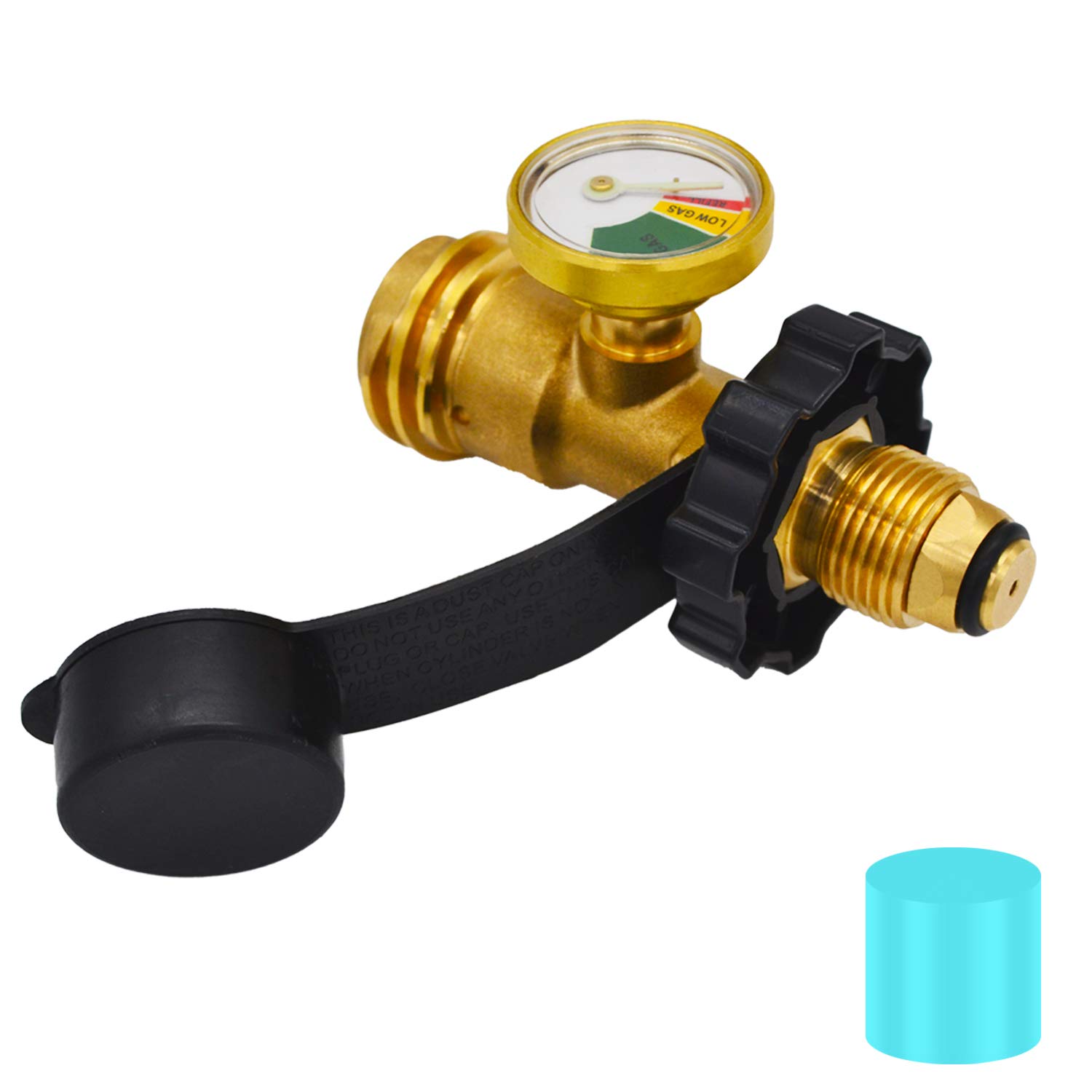 Buy EAROND POL Propane Tank Adapter with Gauge,Upgraded Propane Tank