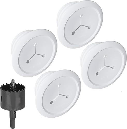 ECHOGEAR Ocultadores de cables de pared para gestión de cables, mini ocultador de cable de 2.25 pulgadas oculta 3 cables de bajo voltaje detrás de